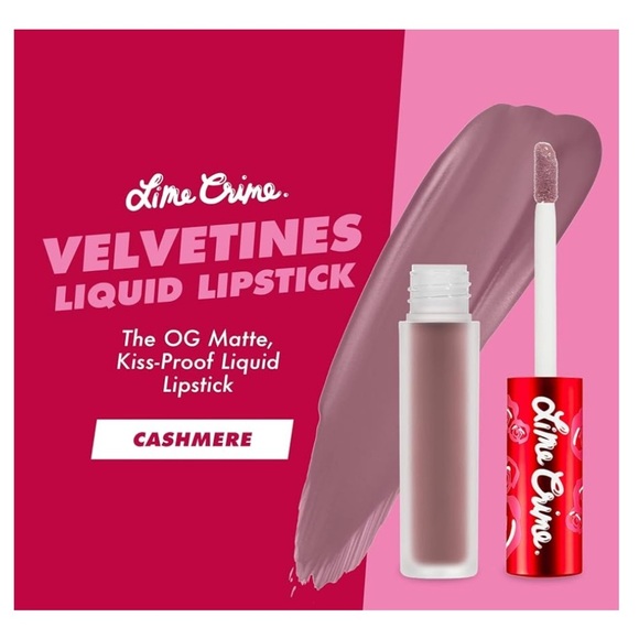 Lime Crime Velvetines Liquid Matte Lipstick - Cashmere - Picture 2 of 2